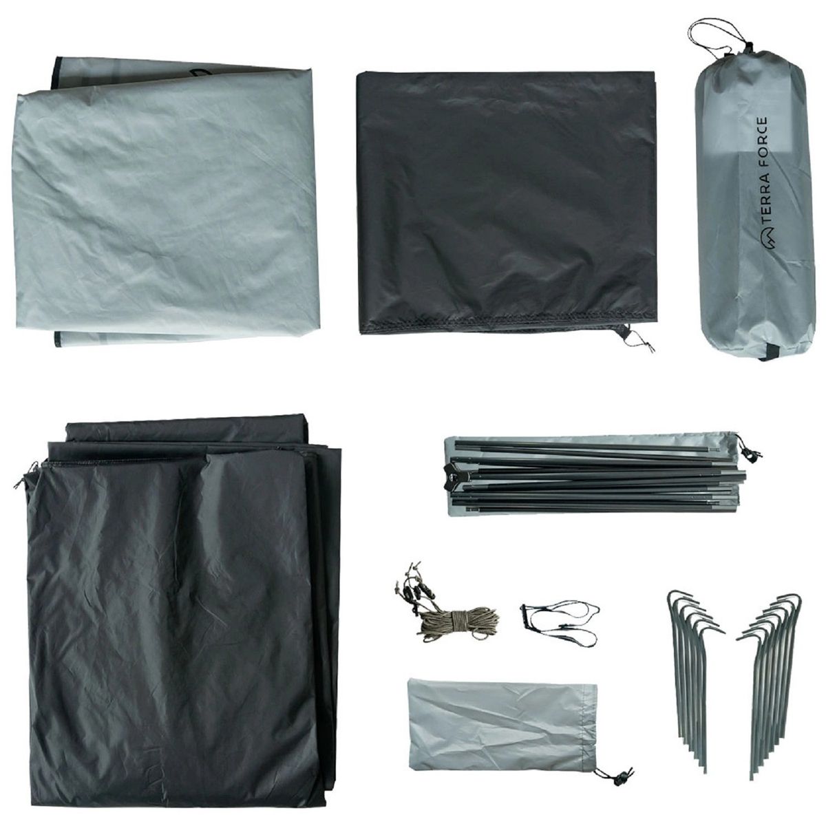 TERRA FORCE - Carpa 4 Estaciones 2 Personas Light Summit 3k Gris