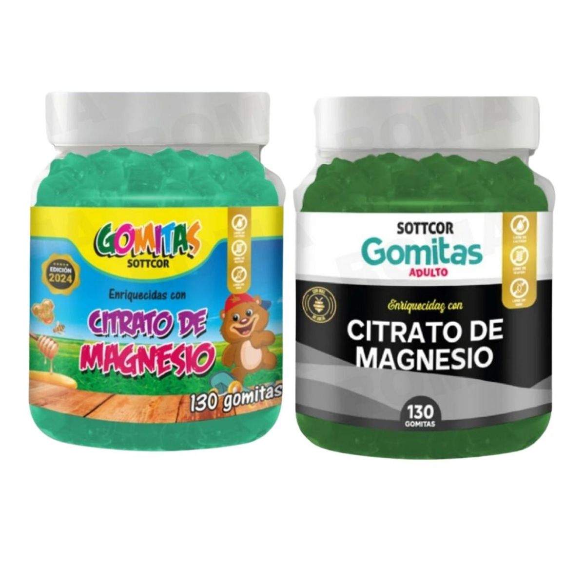 GENERICO - PACK 2 CITRATO DE MAGNESIO NIÑOS + CITRATO DE MAGNESIO ADULTO 260 UND