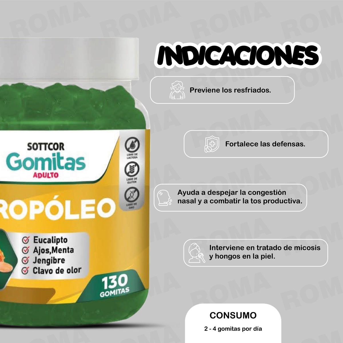 GENERICO - PACK 2 GOMITAS CITRATO DE MAGNESIO NIÑOS + PROPÓLEO 260 UND