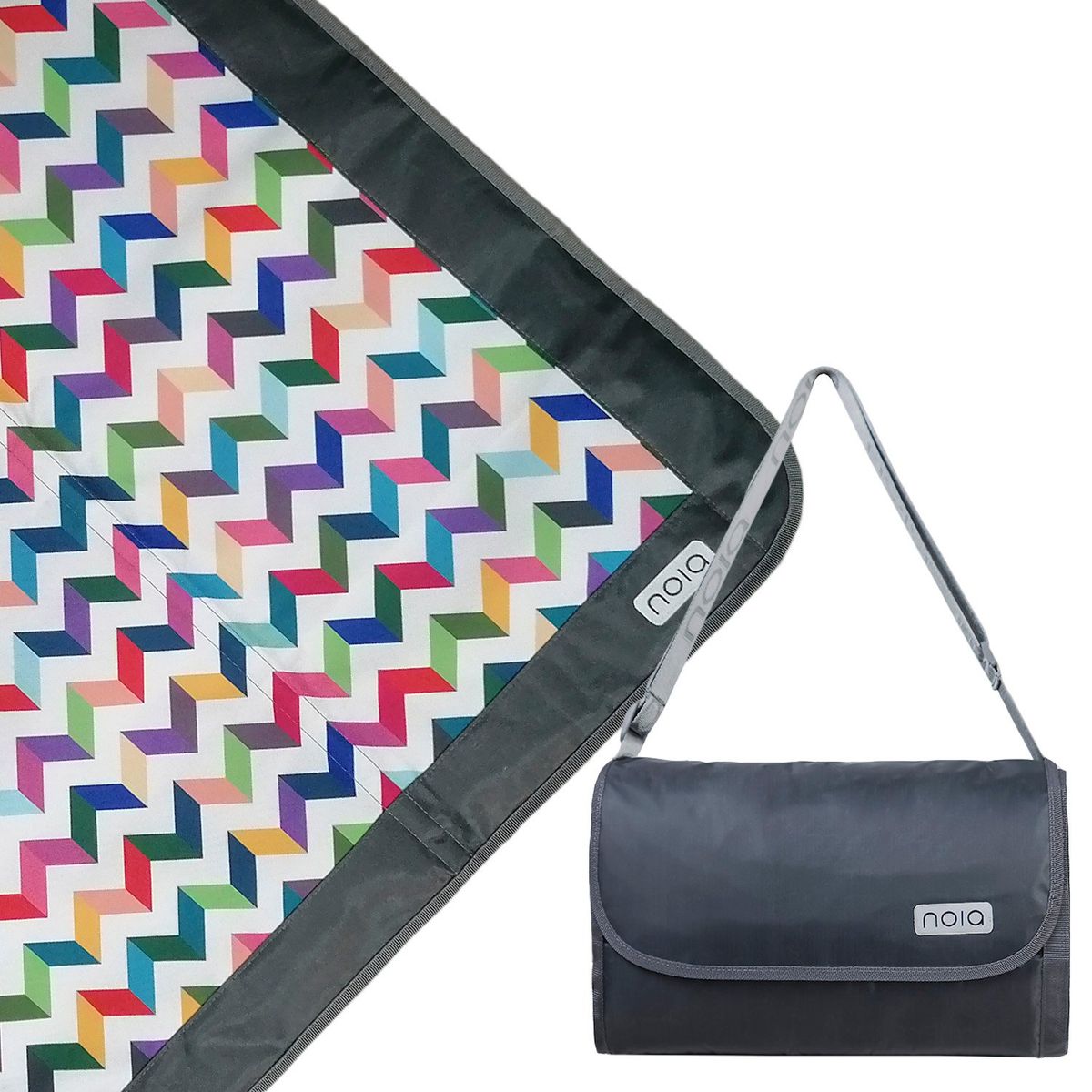 NOIA - NOIA Mat zigzag exterior plomo