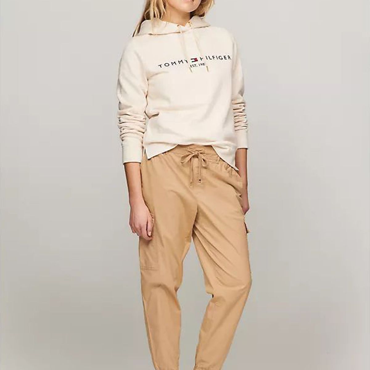 TOMMY HILFIGER - SWEATSHIRT W TH ESS HILFIGER FLEECE HOODI