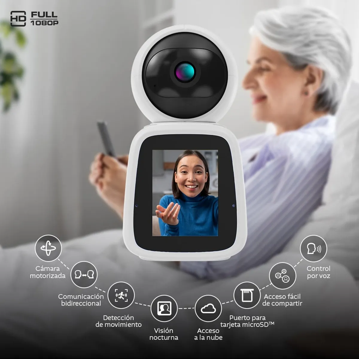 NEXXT SOLUTIONS - CÁMARA INTELIGENTE WI-FI MOTORIZADA  DOS VIAS NEXXT NHC-IP20