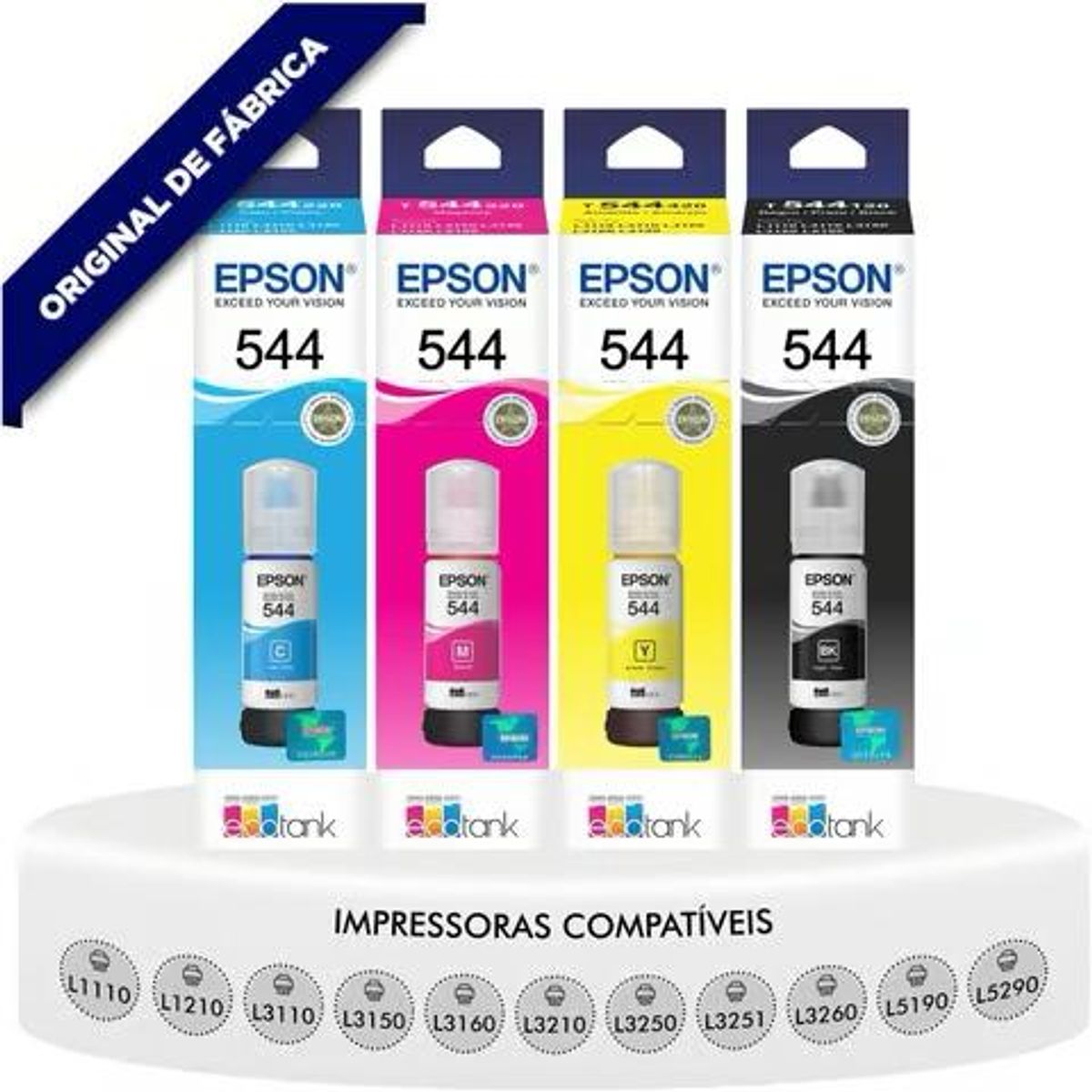 EPSON - Pack de tinta epson 544 serie l1110, l3110, l3150, l5190 (ORIGINALES)
