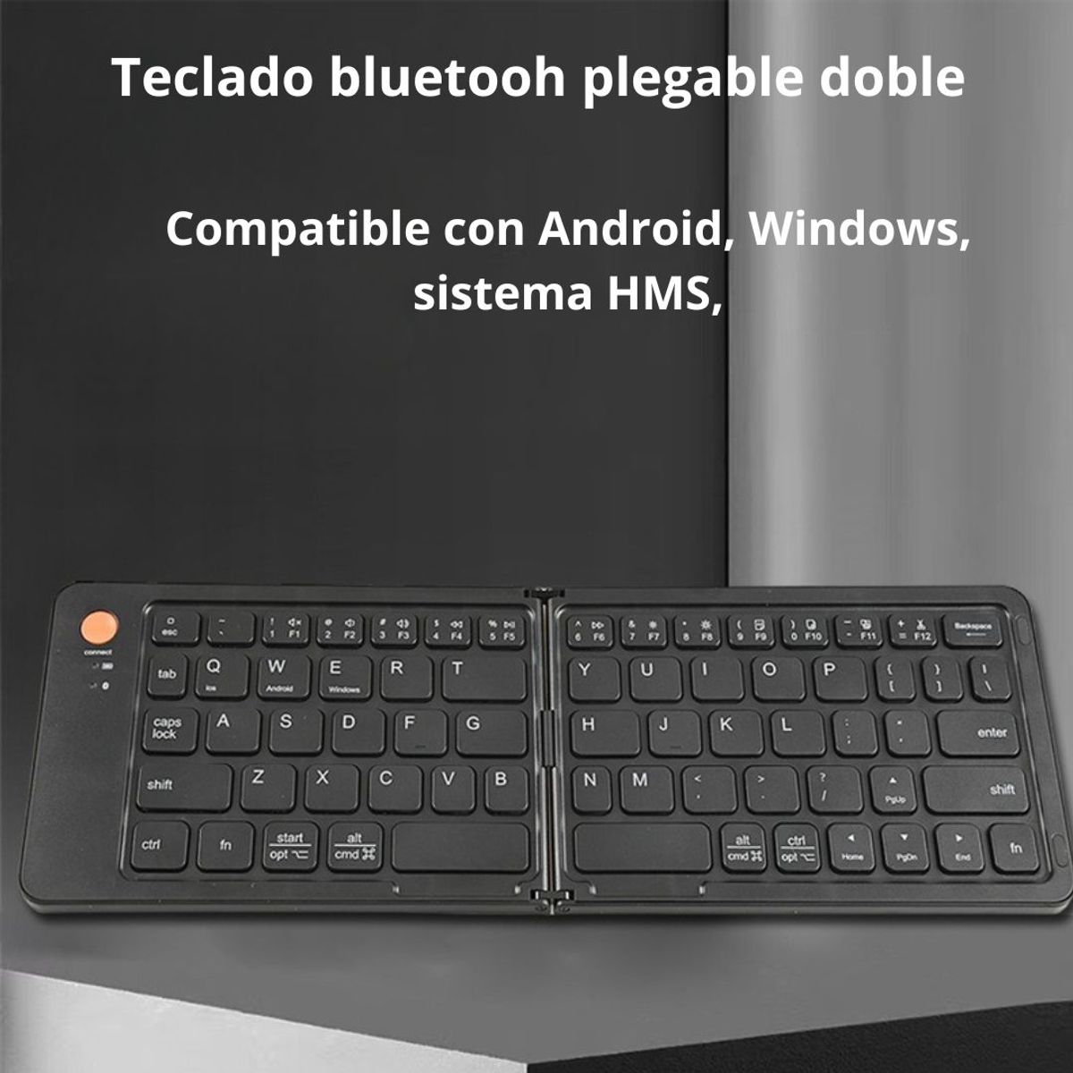 OEM - TECLADO INALÁMBRICO CMK-B023 PLEGABLE BLUETOOTH MULTIDISPOSITIVO