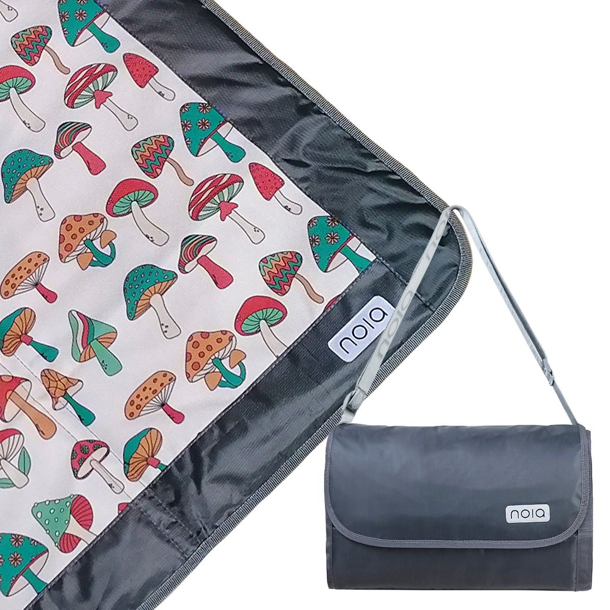 NOIA - NOIA Mat honguitos exterior plomo