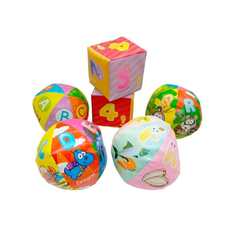GENERICO - Set De Cubos Y Pelotas Sensoriales