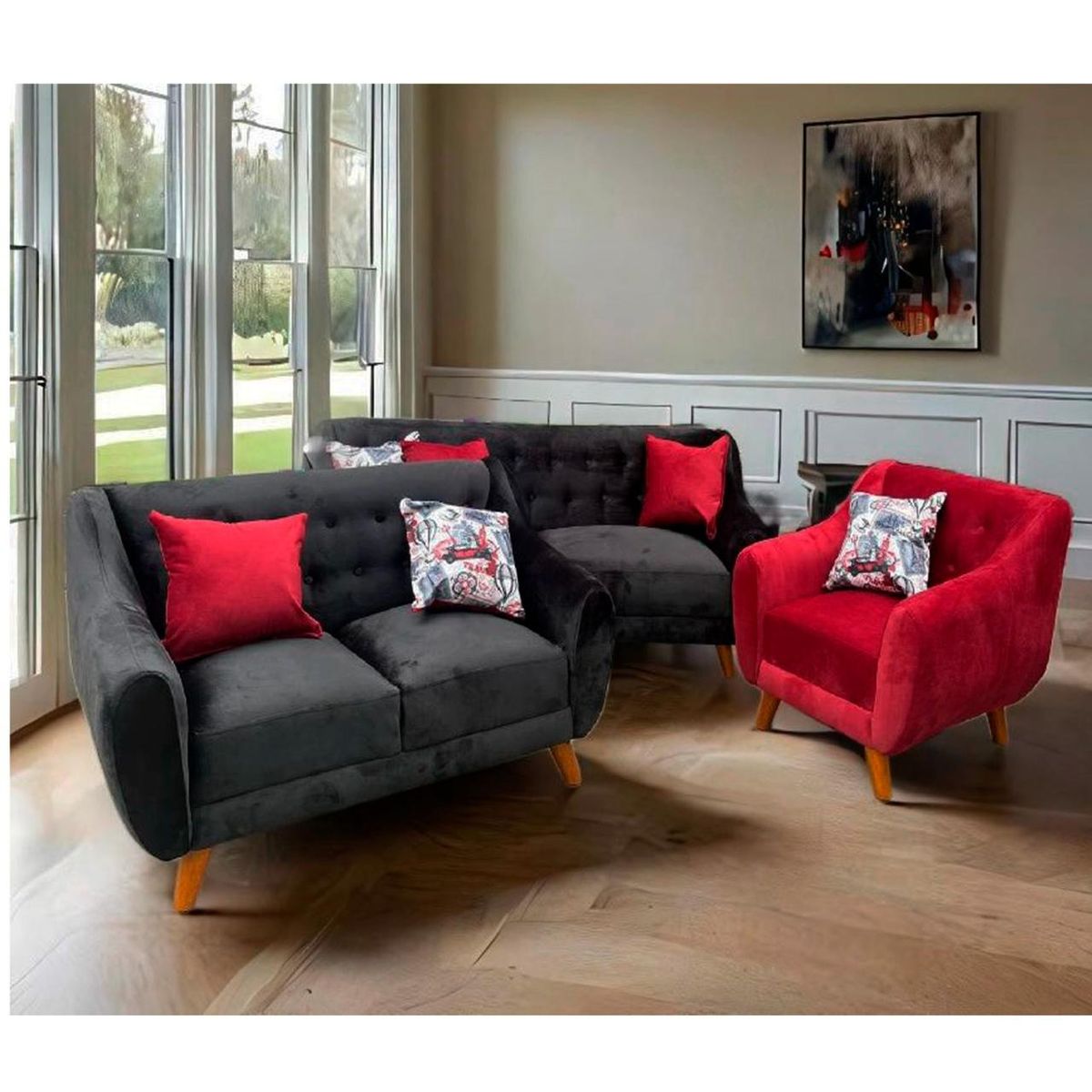 GENERICO - sofa 321 modelo vintage