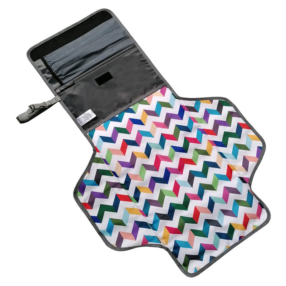 NOIA - Cambiador portátil NOIA - zigzag exterior plomo