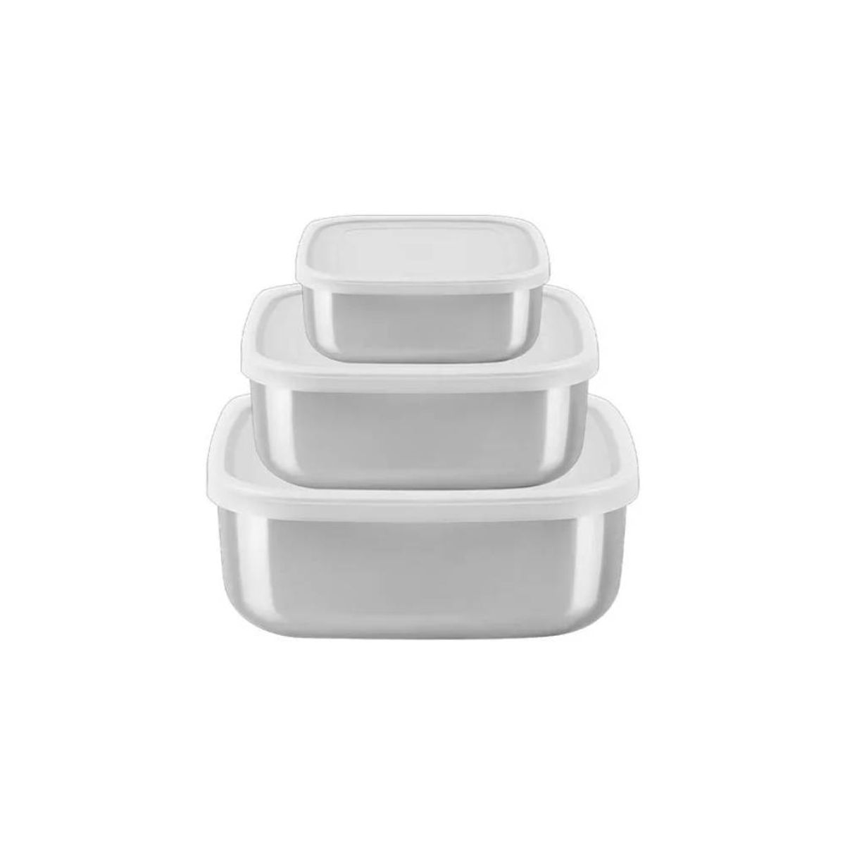 TRAMONTINA - Jgo Taper Cuadrado AI cTapa c3 Pzas Freezinox 64220800