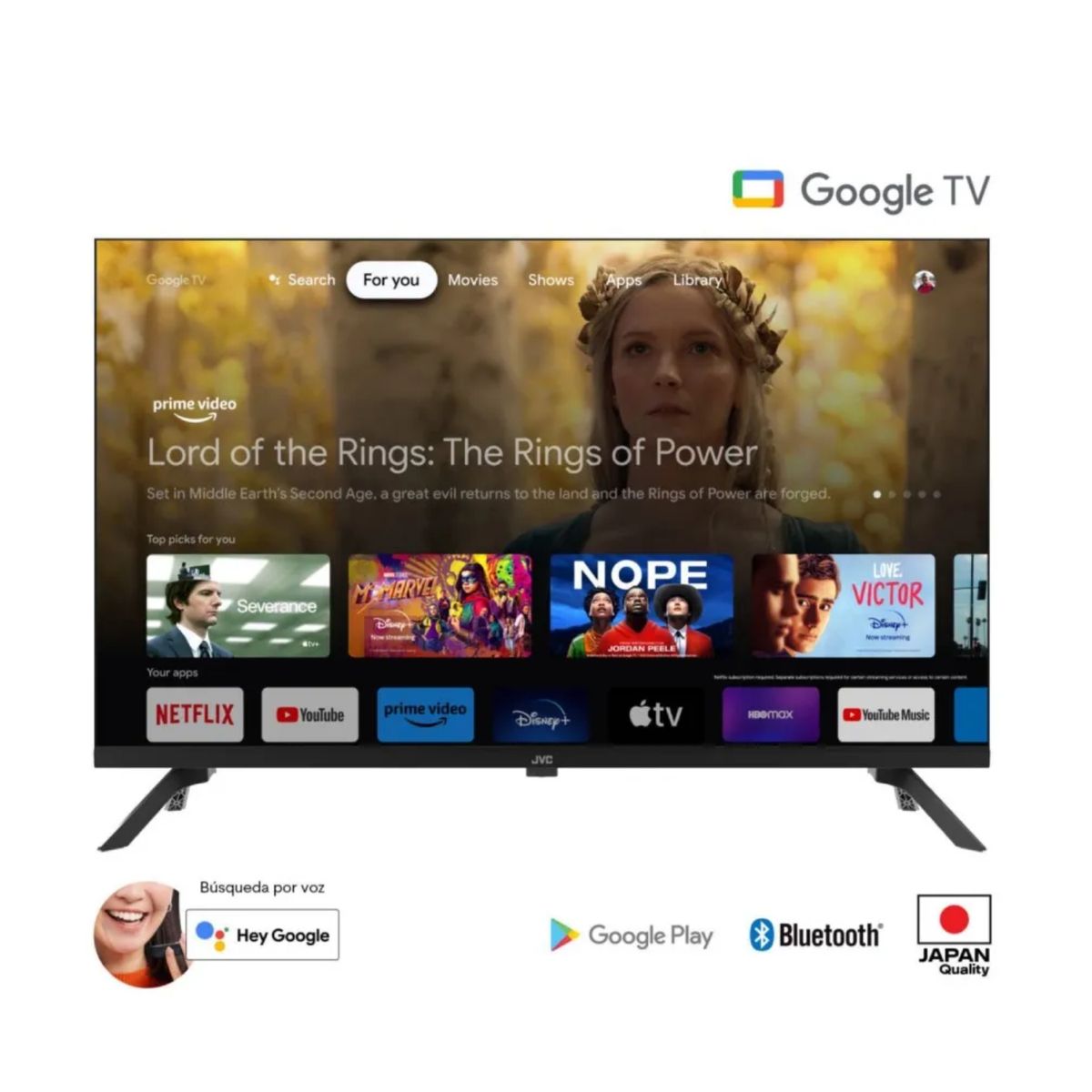 GENERICO - TELEVISOR JVC LED 32 LT-32KM148 HD GOOGLE TV OS