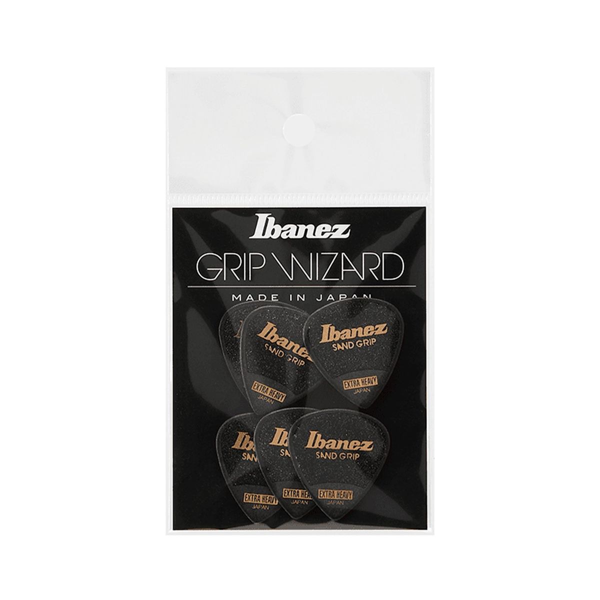 IBANEZ - Set De Uñas Para Guitarra Sand Grip Extra Heavy Ibanez - PPA16XSG-BK