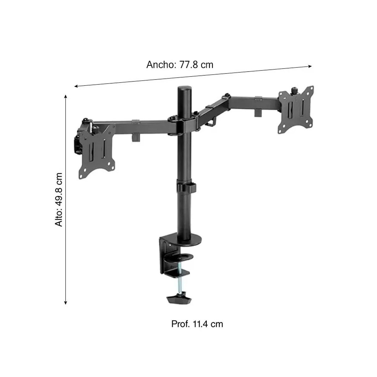 OEM - Soporte de escritorio 17 A 30 Pulgadas Rack Para 2 Monitores de acero