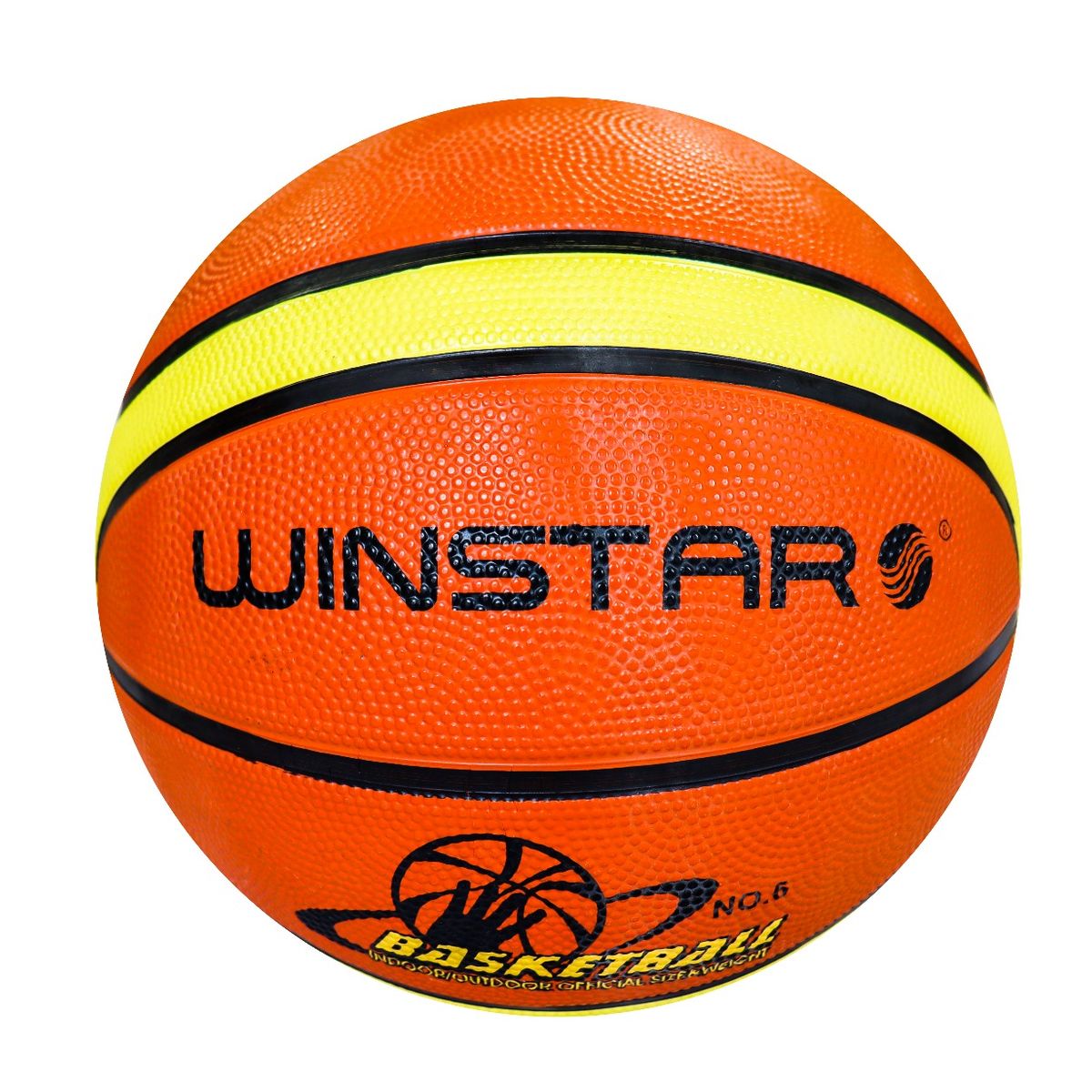 WINSTAR - Pelotas de Basket Winstar de Goma Color Naranja NÚMERO 7