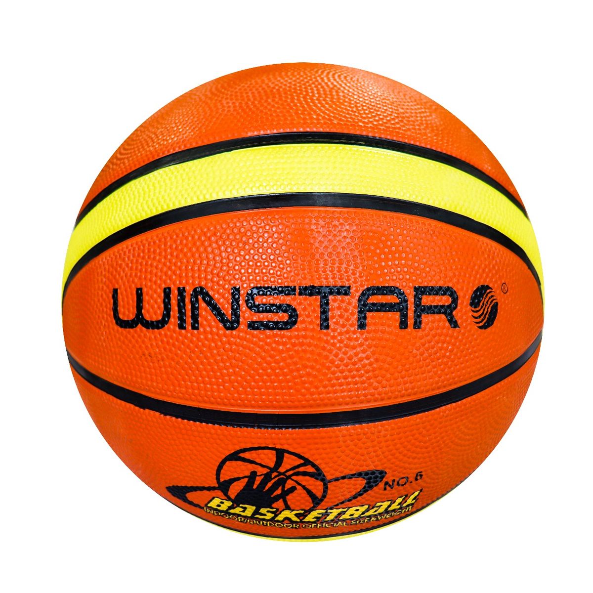 WINSTAR - Pelotas de Basket Winstar de Goma Color Naranja NÚMERO 7