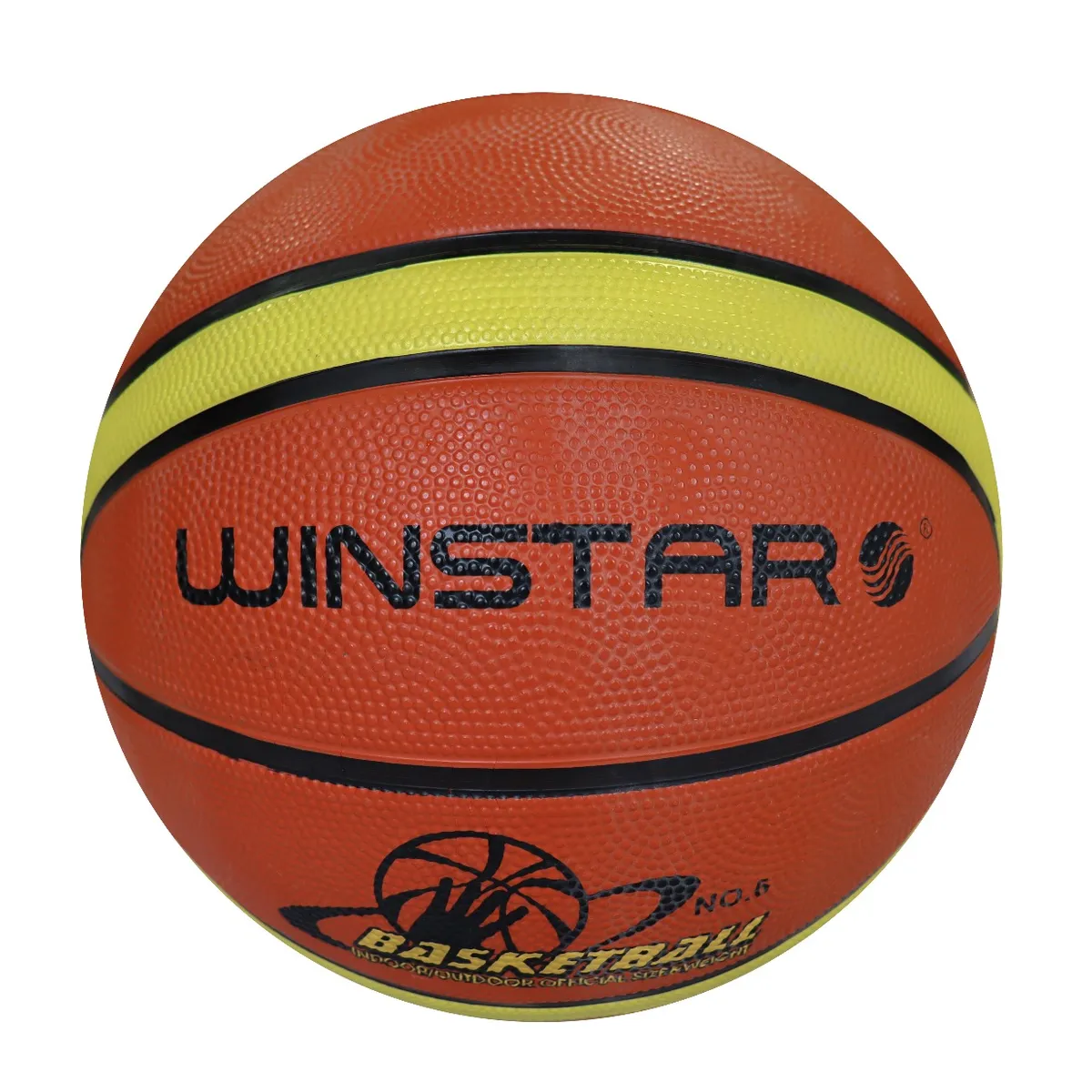 WINSTAR - Pelotas de Basket Winstar de Goma Color Marrón NÚMERO 5