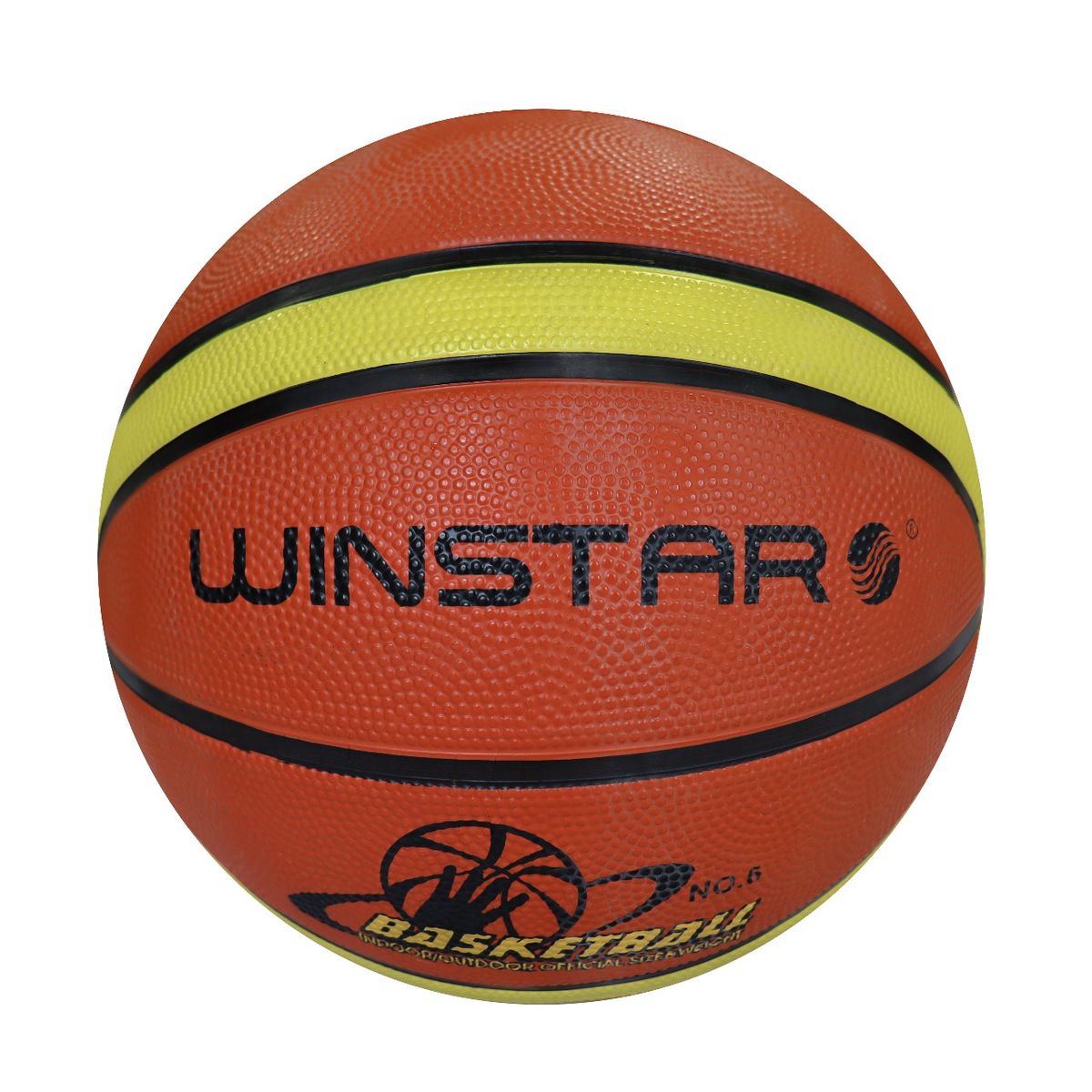 WINSTAR - Pelotas de Basket Winstar de Goma Color Marrón NÚMERO 5