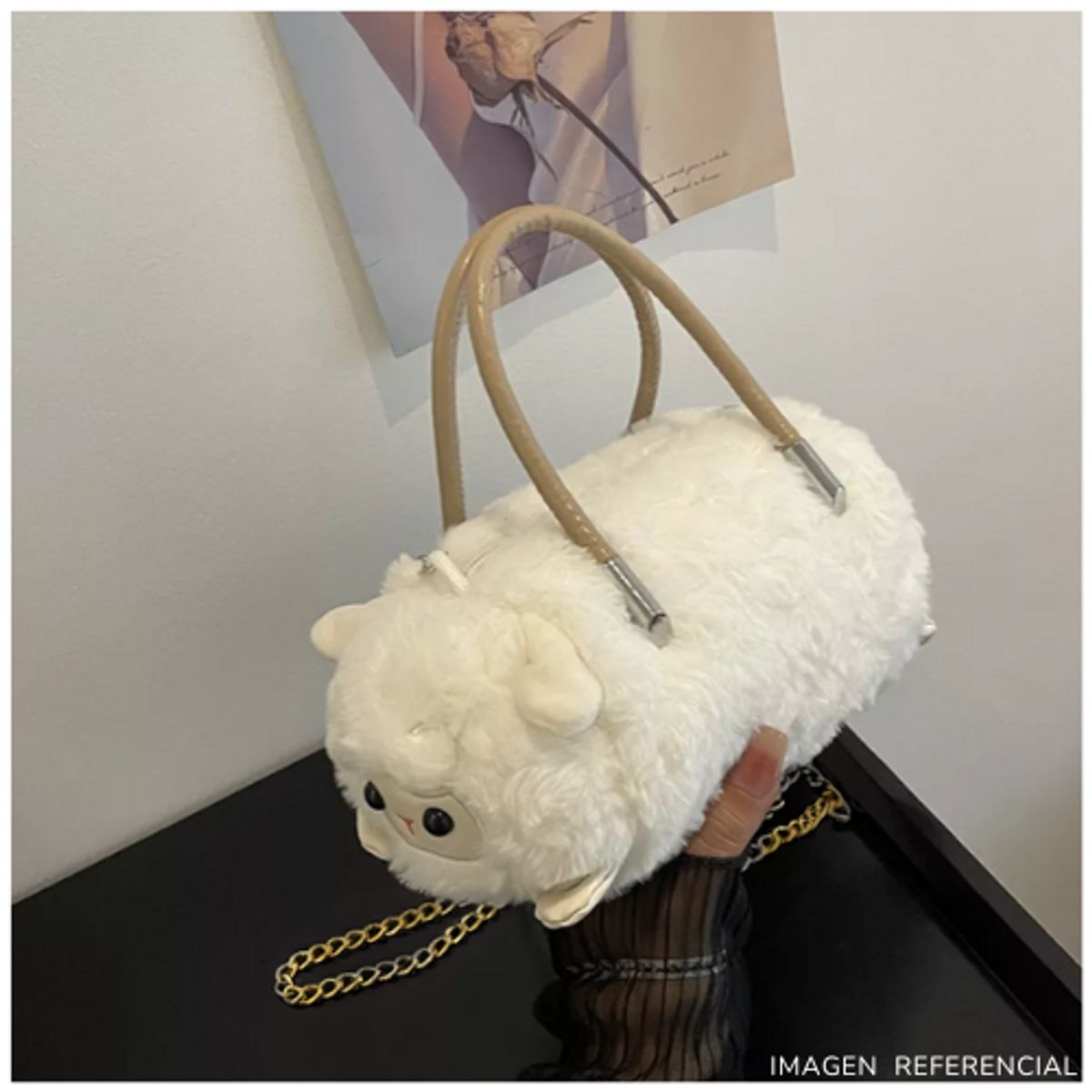INSPIRA MARKET - Bolso Cartera Capibara Panda Kawaii Niños y Niñas de Felpa