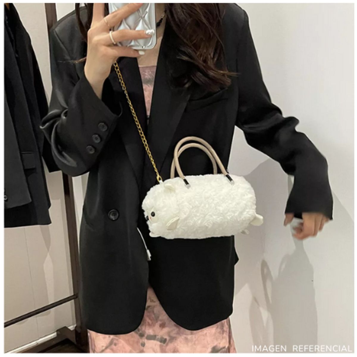 INSPIRA MARKET - Bolso Cartera Capibara Panda Kawaii Niños y Niñas de Felpa