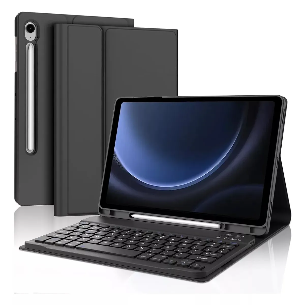 GENERICO - Case Con Teclado Para Galaxy Tab S10 Fe S9 Fe 10.9 Y Tab S9