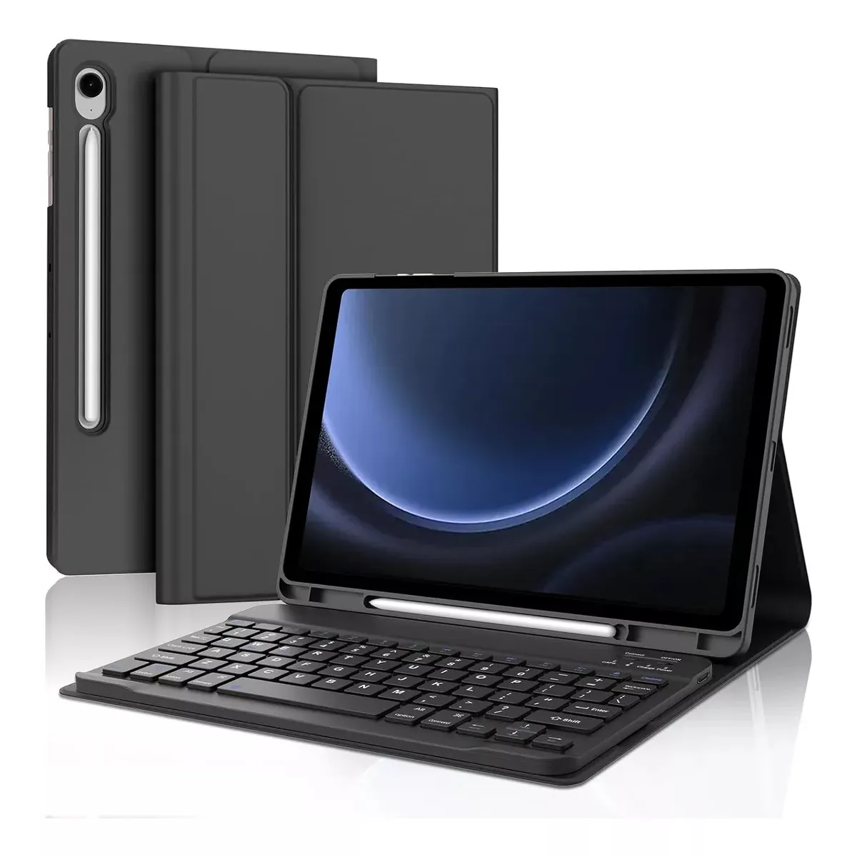 GENERICO - Case Con Teclado Para Galaxy Tab S10 Fe S9 Fe 10.9 Y Tab S9