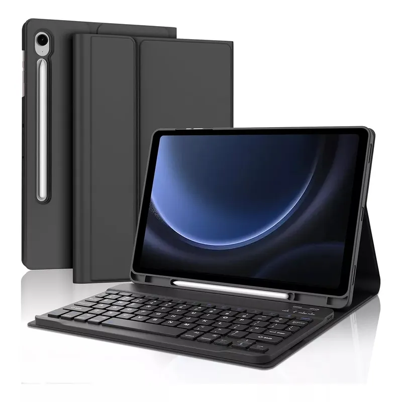 GENERICO - Case Con Teclado Para Galaxy Tab S10 Fe S9 Fe 10.9 Y Tab S9