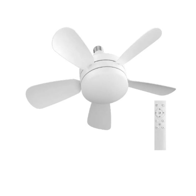 GENERICO - Foco Ventilador de 5 Aspas 3 Velocidades Blanco