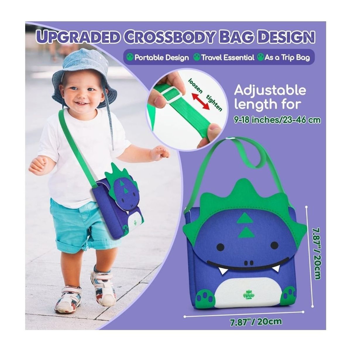 GENERICO - Libro Bolsa Dinosaurio de Actividades Sensoriales Para Niño