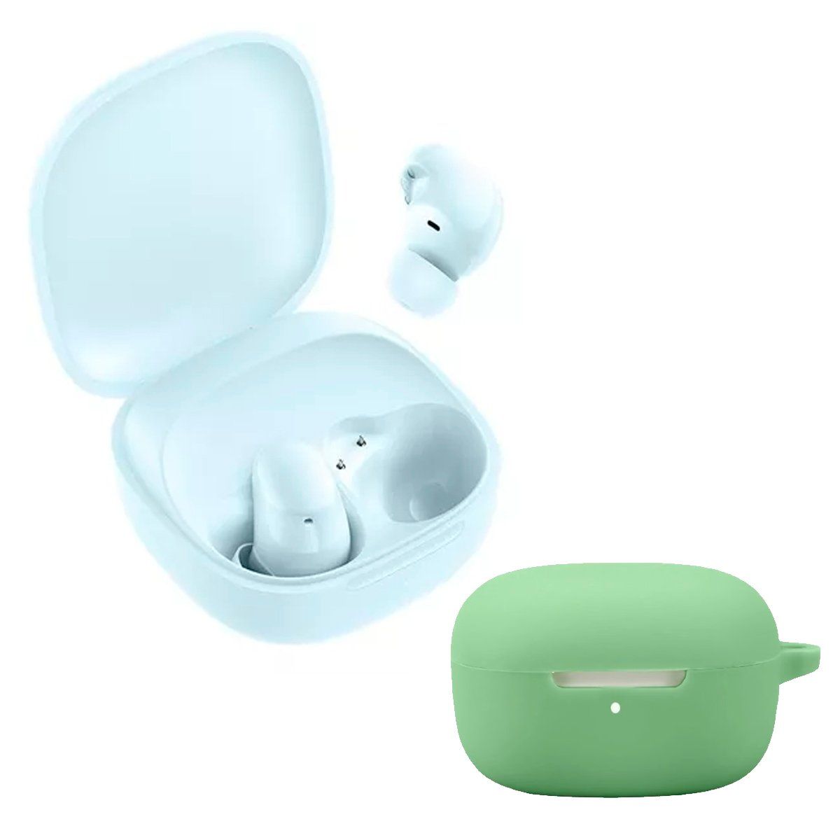 XIAOMI - Audifono Redmi Buds 6 Play Blue + Protector de Silicona Verde