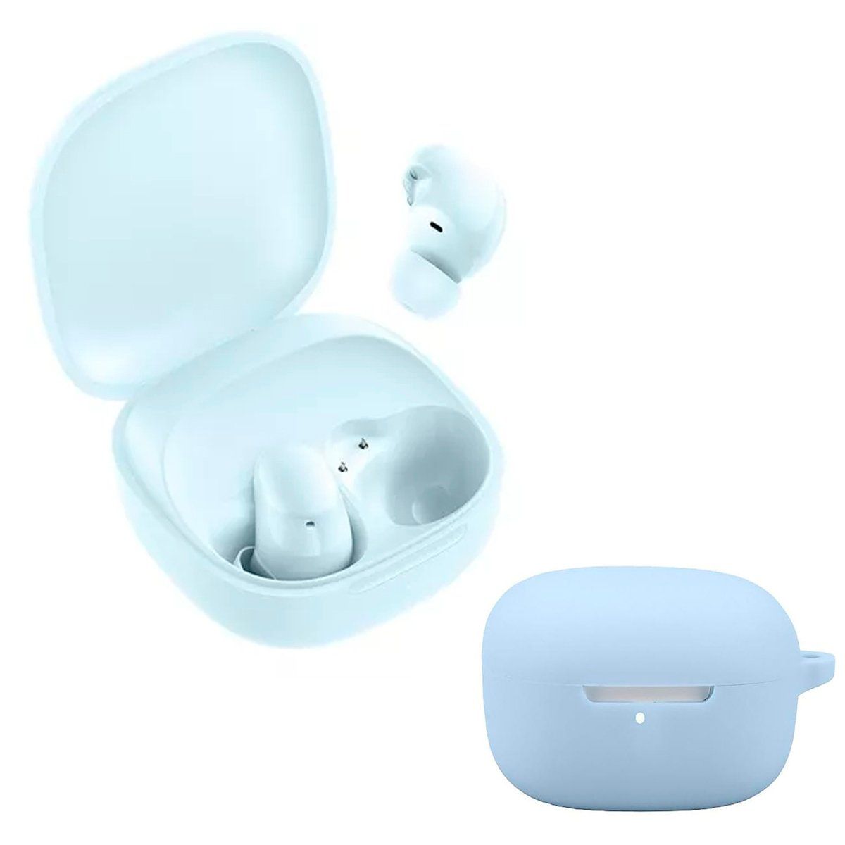 XIAOMI - Audifono Redmi Buds 6 Play Blue + Protector de Silicona Celeste