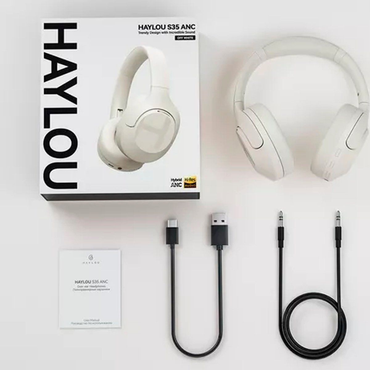 HAYLOU - Audifonos Bluetooth HAYLOU S35 ANC - Blanco