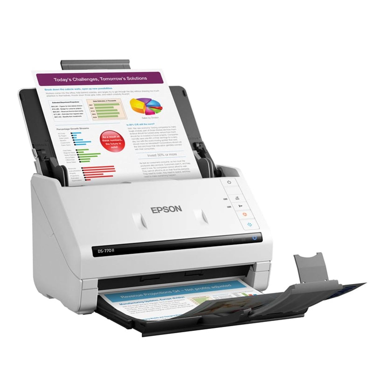 EPSON - Escaner Epson DS-770 II USB,Sensor Optico ,ADF, 45 ppm/90 ipm
