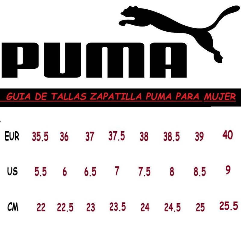 Puma Foot Size Chart Womens To Mens Size Chart Do Women's