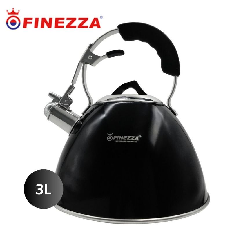 FINEZZA - Tetera de 3 Litros en Acero Inoxidable Finezza