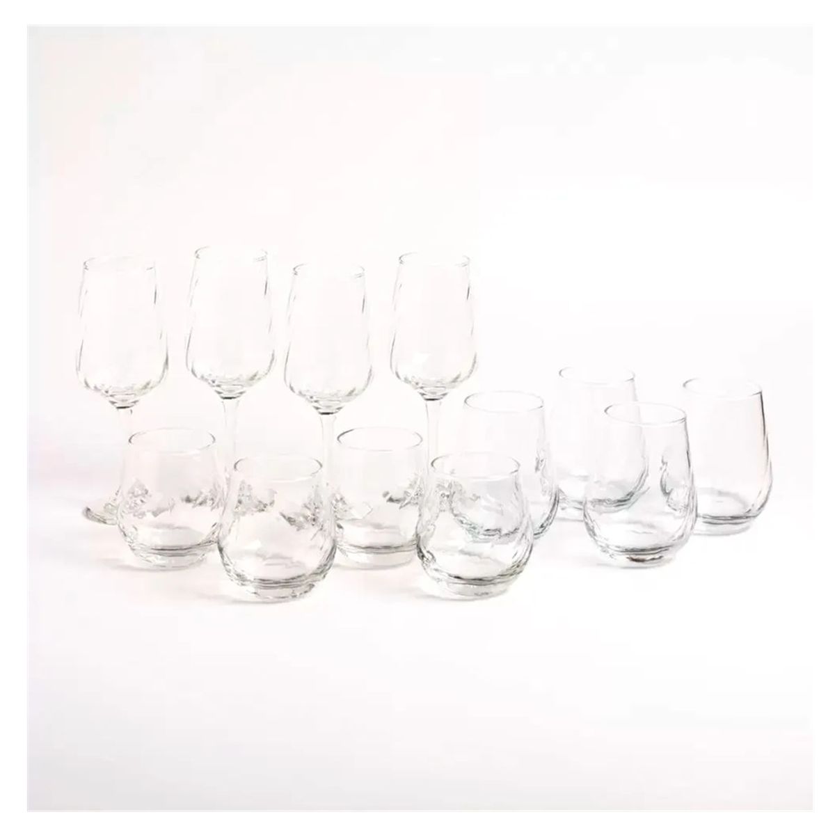 CRISTAR - SET 12 PIEZAS LOMBARDIA ELMESA DE VASOS Y COPAS