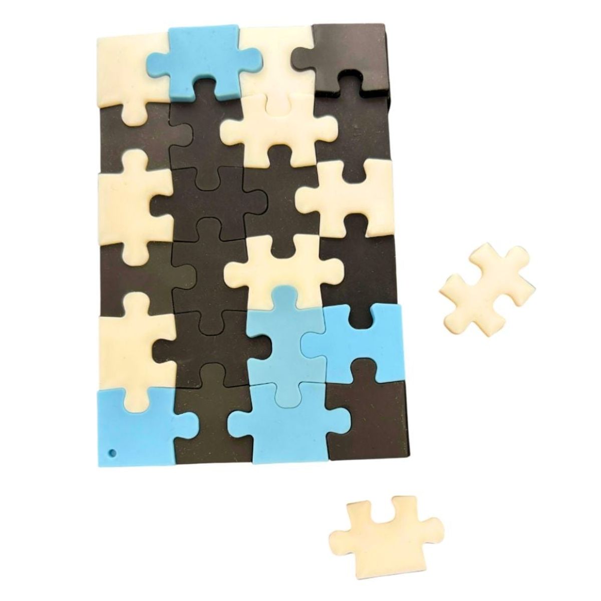 SUPERCUTE - Libreta Puzzle Rompecabezas Negra