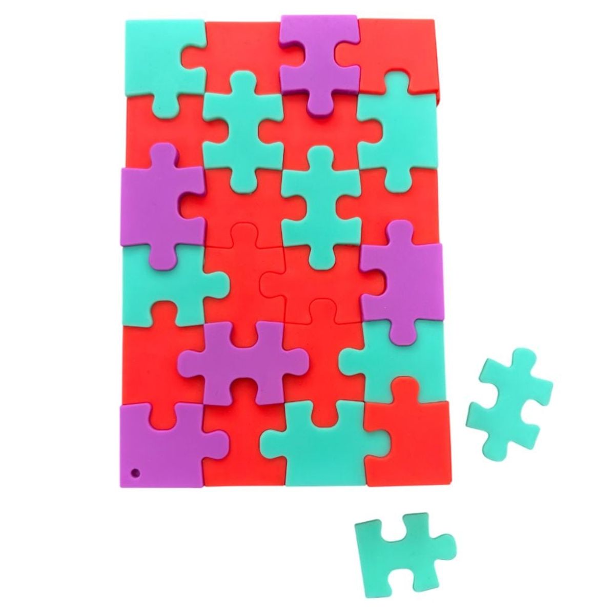 SUPERCUTE - Libreta Puzzle Rompecabezas Roja