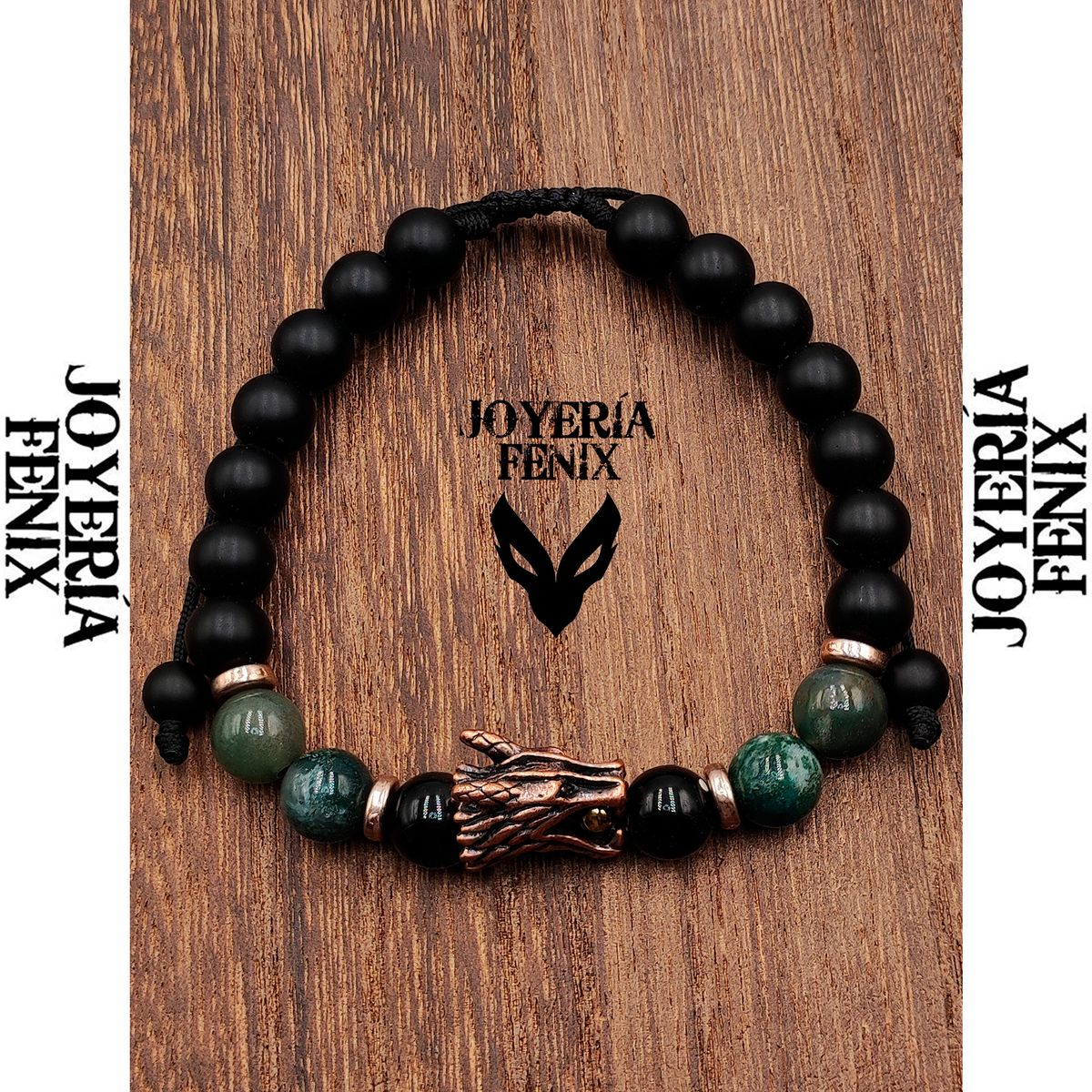 JOYERIA FENIX - Pulsera Piedra Natural Dragón - Joyeria Fenix