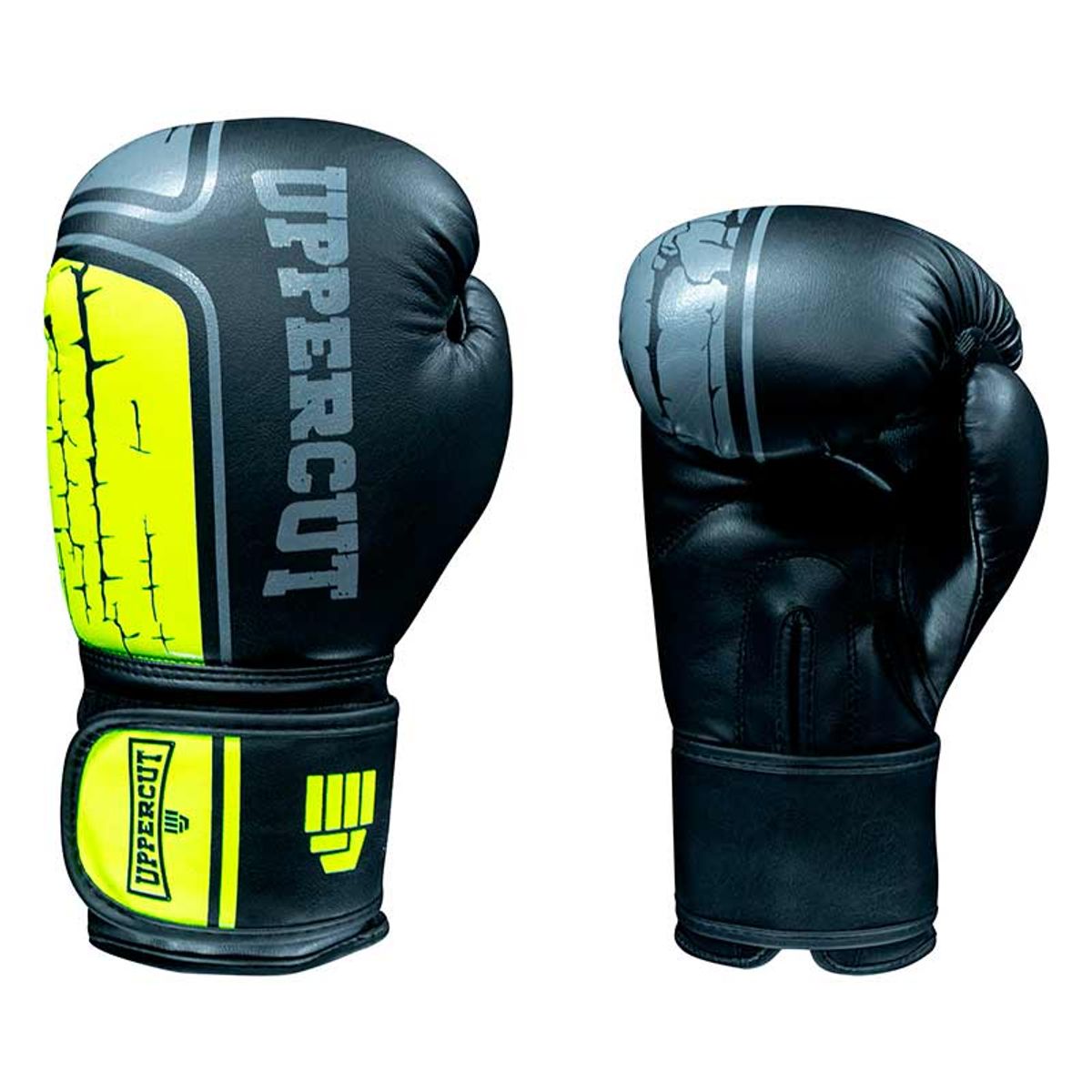 UPPERCUTT - Guantes para Box Uppercut AMARILLO/NEGRO 10 oz