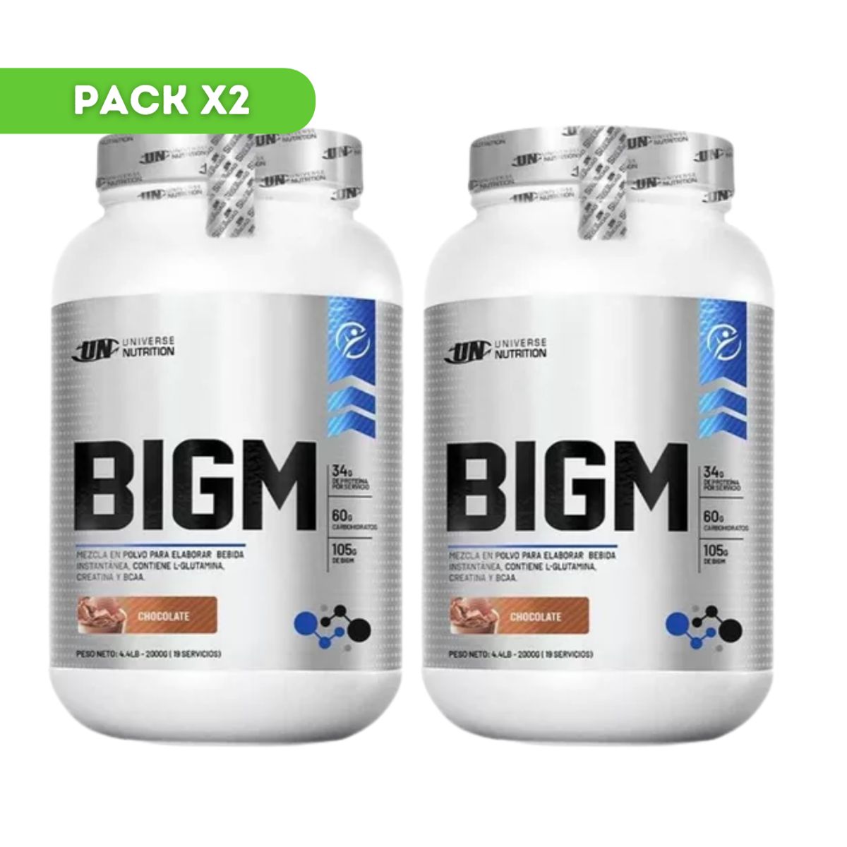 UNIVERSE NUTRITION - BIGM 2KG CHOCOLATE PACK X2