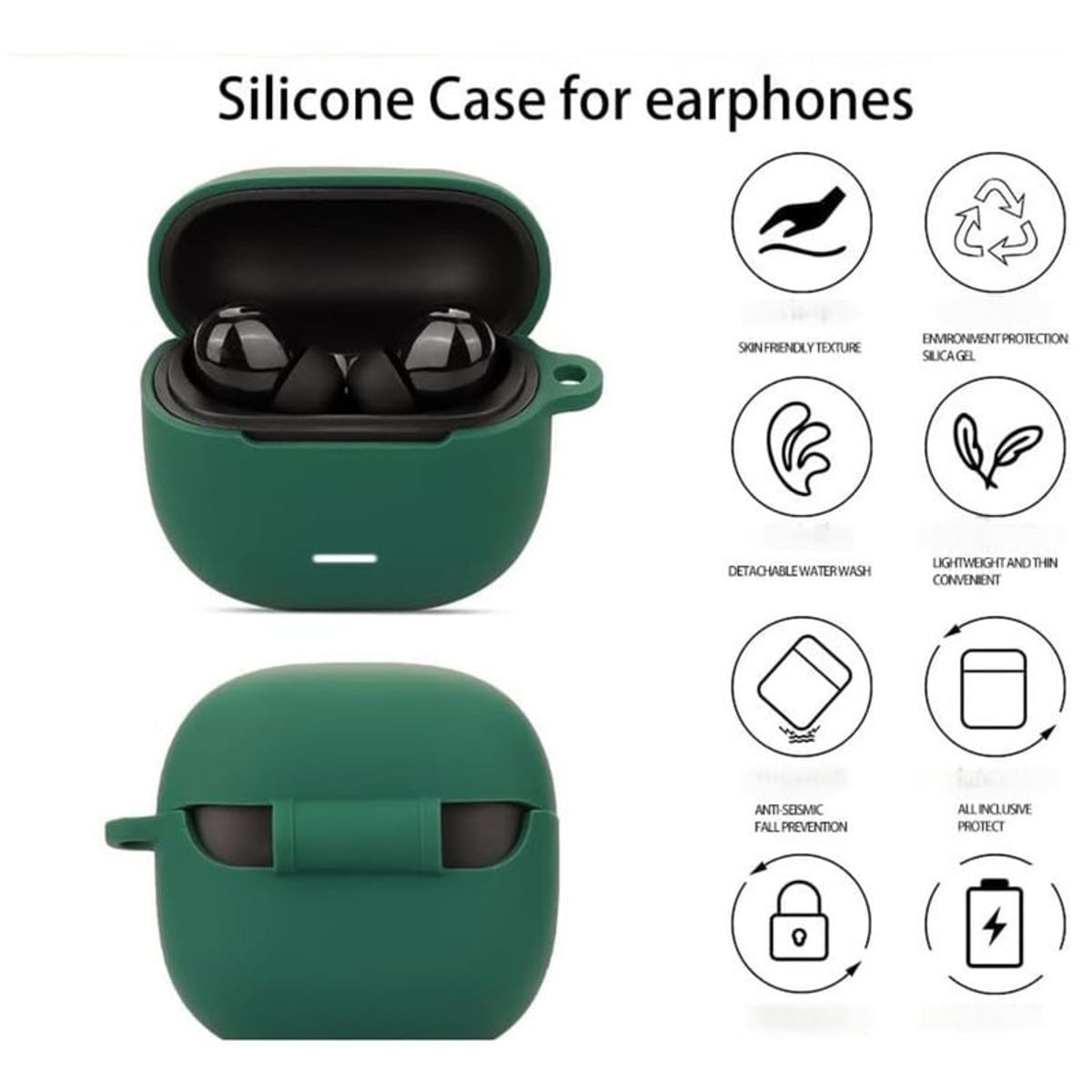 CASE - Funda Silicona Para Audifono Xiaomi Redmi Buds 6 Lite - Rosa