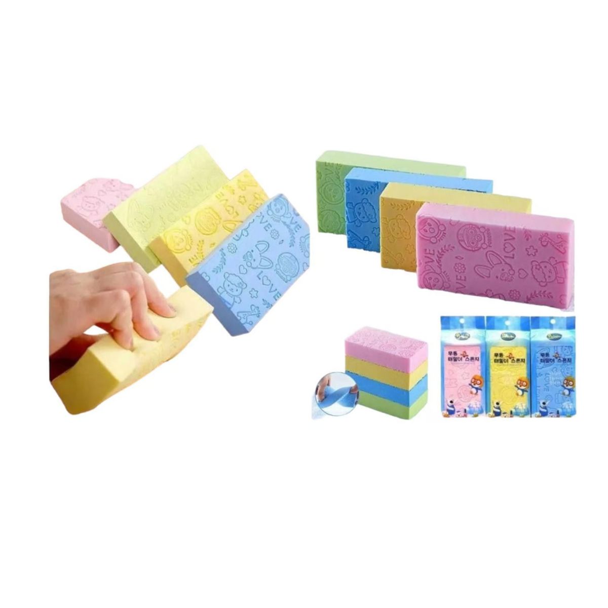 GENERICO - ESPONJA EXFOLIANTES PARA NIÑOS Y ADULTOS