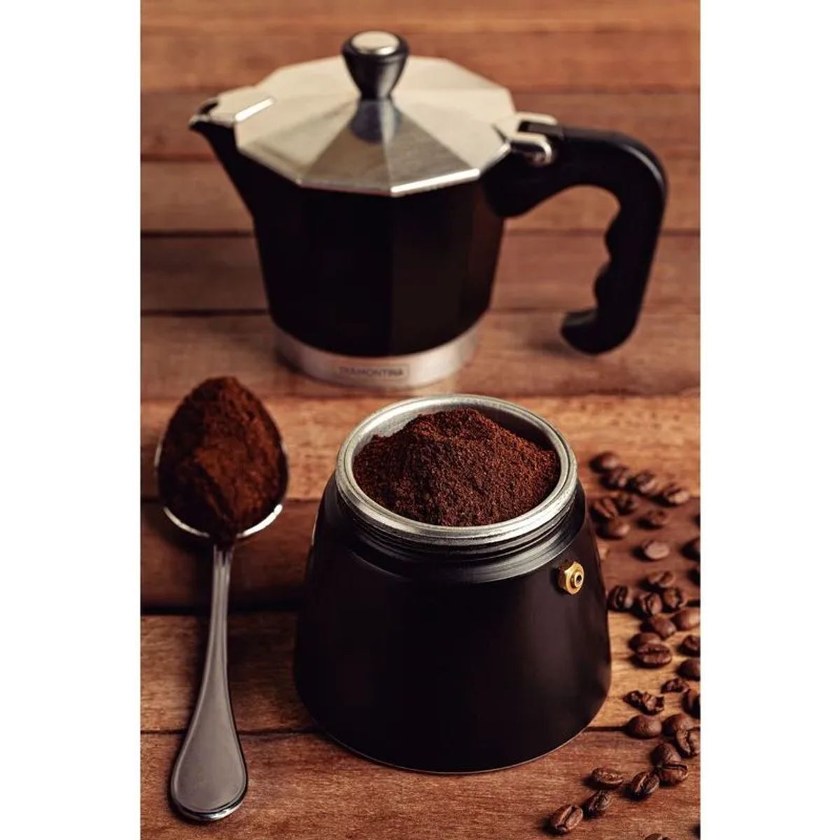 TRAMONTINA - Cafetera Expresso Italiana Negro 320 ML - Tramontina