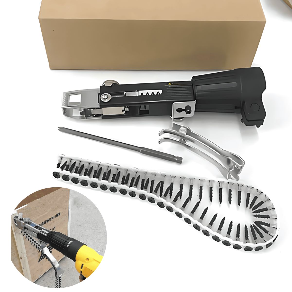 ROSH - Pack Adaptador Sierra Perforado + Adaptador Pistola de Clavos