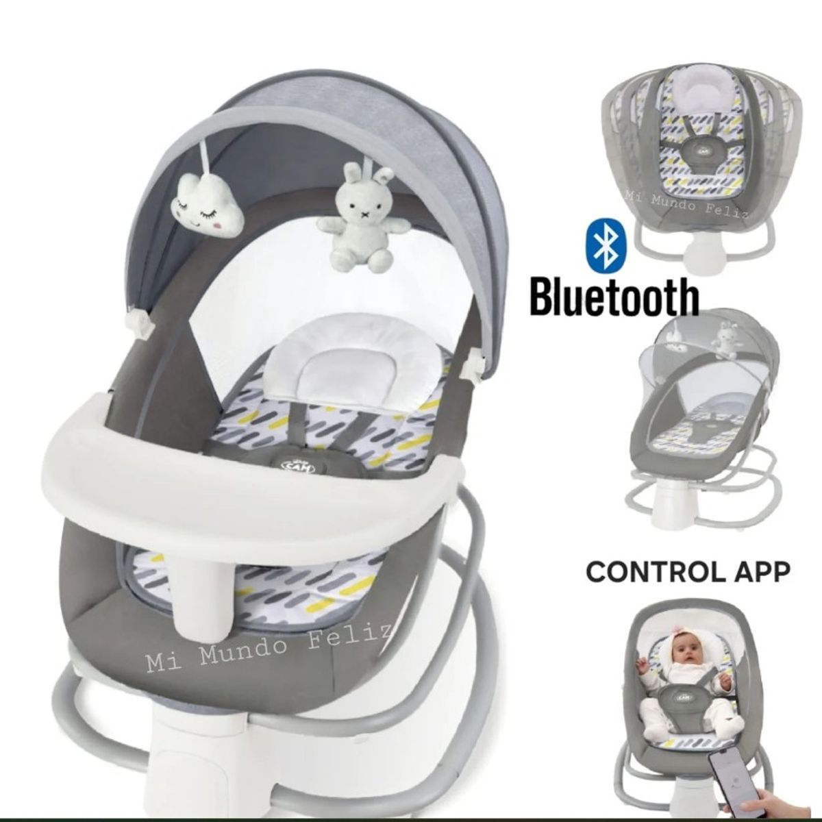 BESTWAY - Mecedora Para Bebe Desde Recien Nacido A 36 Meses (4 en 1)