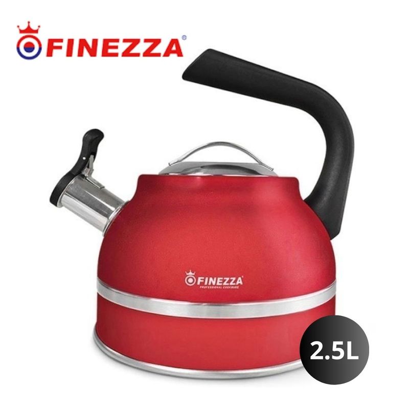 FINEZZA - Tetera de 2.5  Litros en Acero Inoxidable Finezza