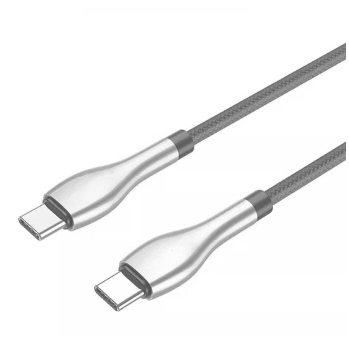 GENERICO - Cable BC-017T con Entrada USB-C a USB-C de 120cm Gris