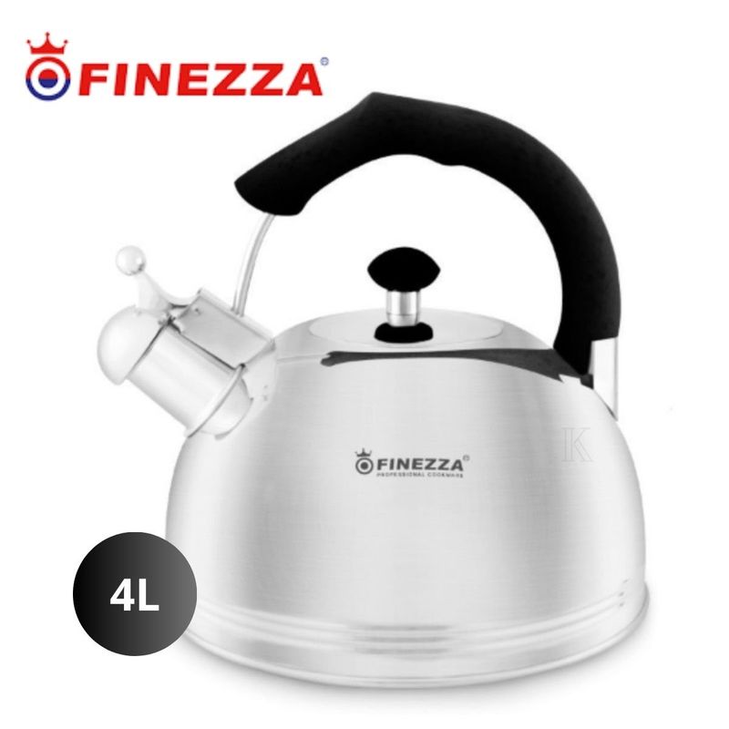 FINEZZA - Tetera de 4 Litros en Acero Inoxidable Finezza