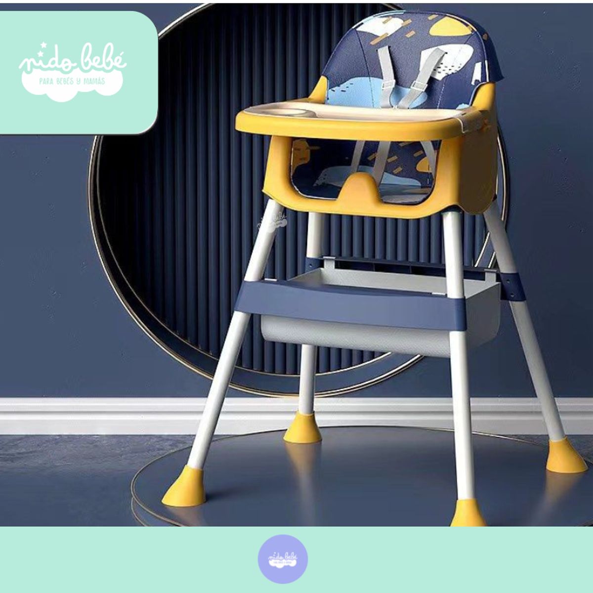 GENERICO - Silla de Comer de bebé modelo Milu Premium Blue