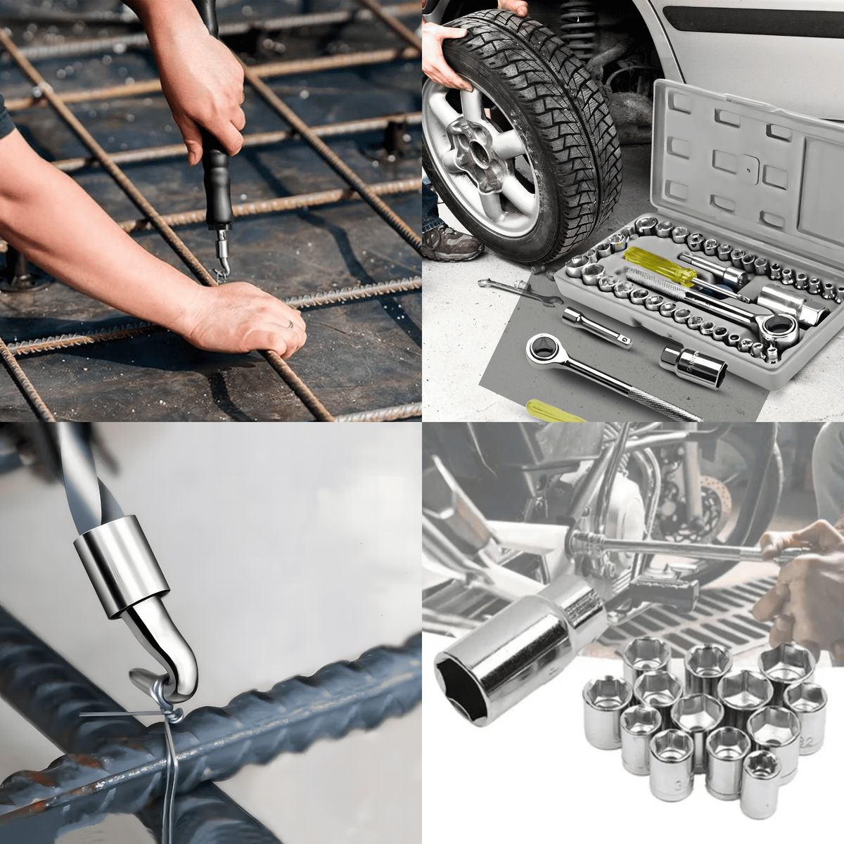 ROSH - Pack Dados 40 Pz + Gancho Atador de Alambre – Precisión y Velocidad