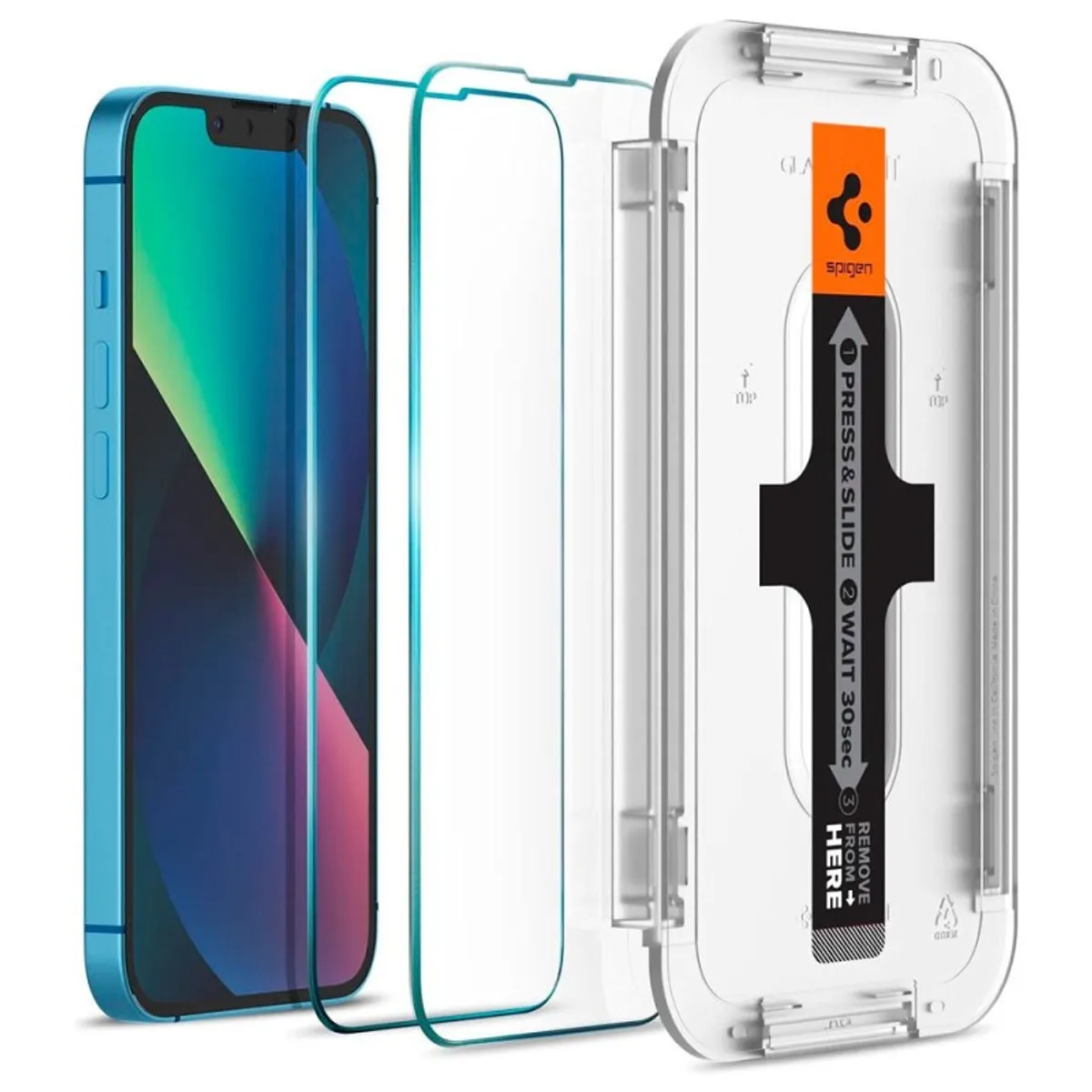 SPIGEN - Mica Vidrio A1 Spigen Para iPhone 13 Mini De Usa De Usa